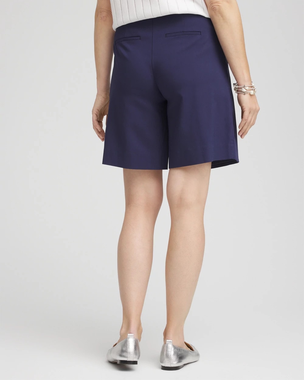 Brigitte™ Pull-On Asymmetrical Wrap Skort Passport Blue - Chico's