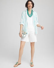 Brigitte™ Pull-On Scallop-Hem Shorts Alabaster - Chico's