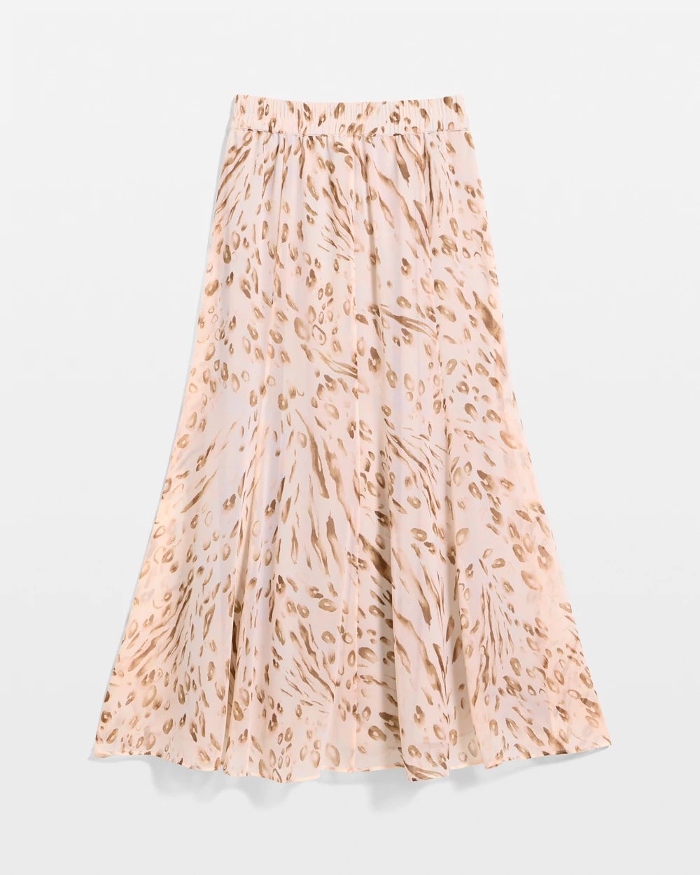 Cheetah Pull-On Godet Skirt Sweet Blossom - Chico's