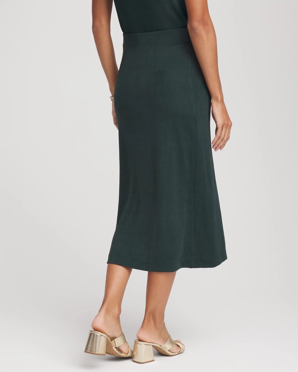 Travelers™ Artisanal Midi Skirt Darkest Spruce - Chico's
