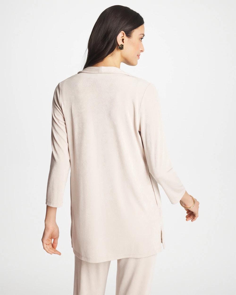 Travelers™ Classic Long Jacket Smokey Taupe - Chico's