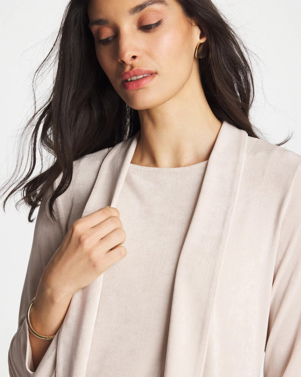 Travelers™ Classic Long Jacket Smokey Taupe - Chico's