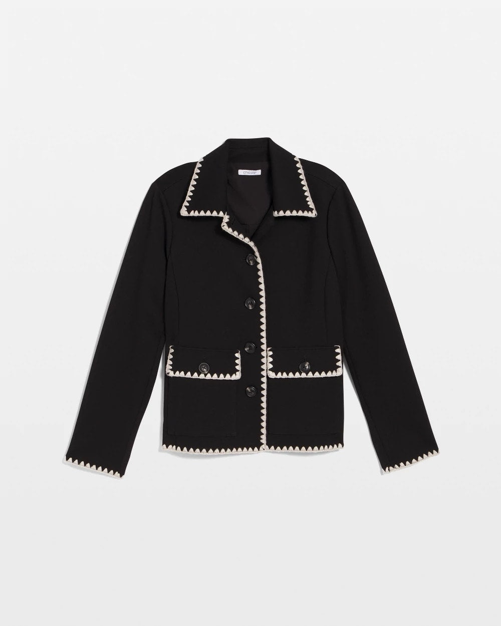 Knit Shacket Black - Chico's