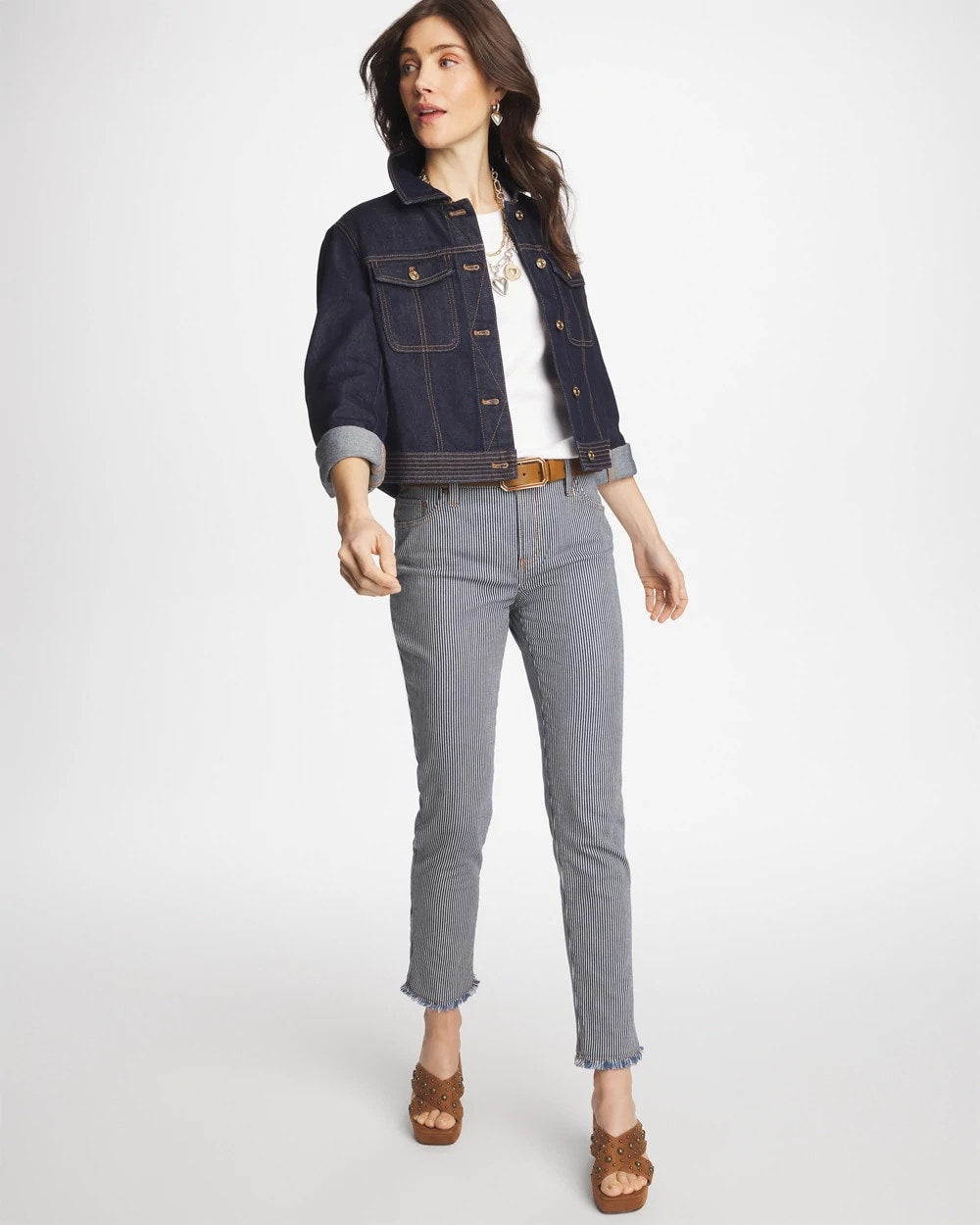 Denim Trucker Jacket Cedar Rinse - Chico's