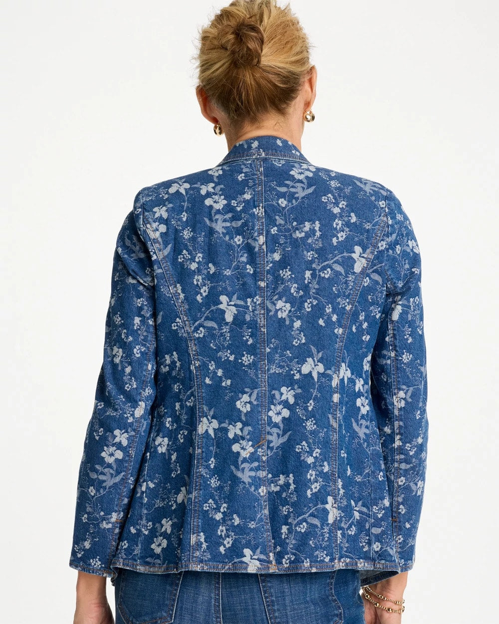 Jacquard Denim Blazer Indigo - Chico's