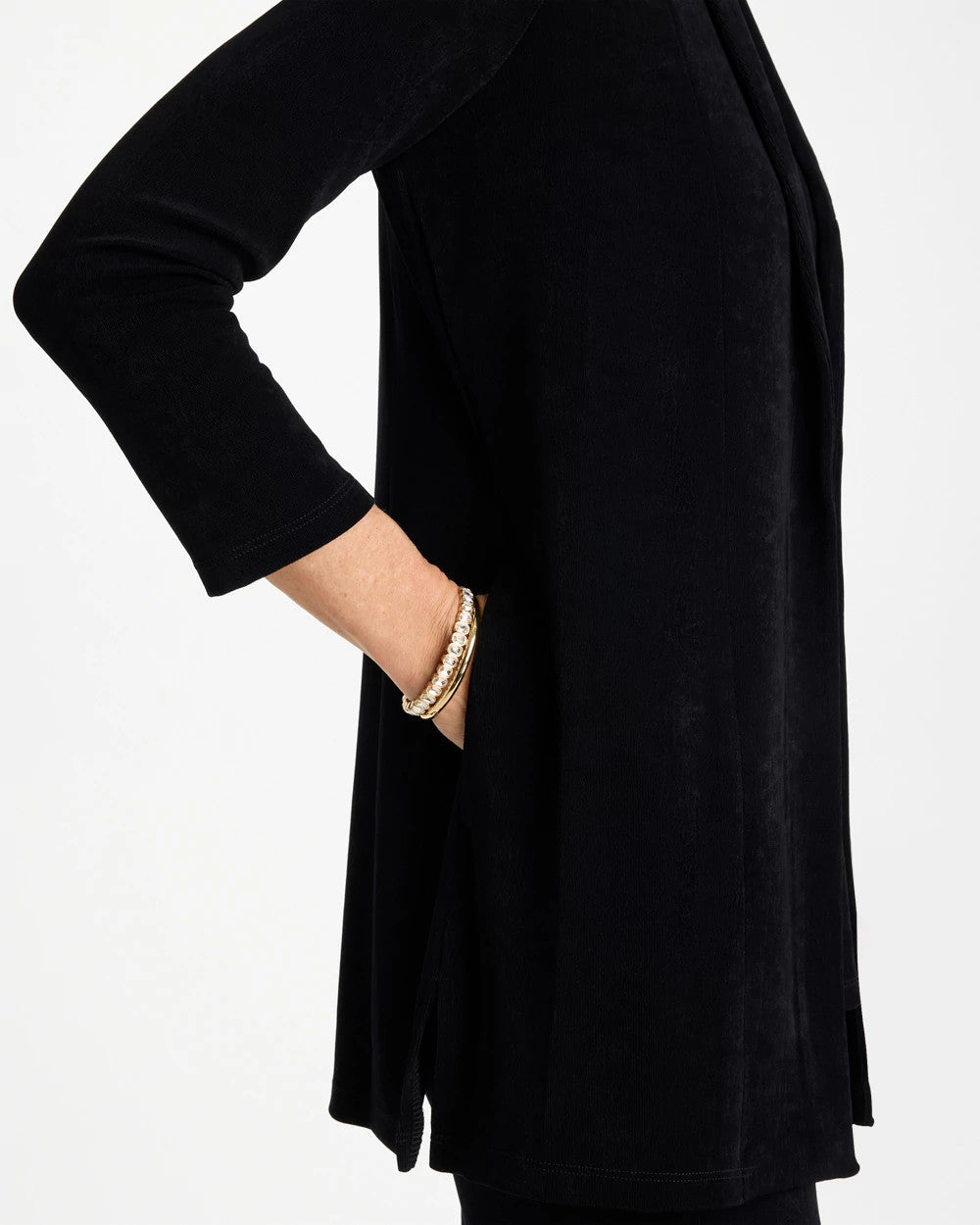 Travelers™ Classic Long Knit Jacket Travelers Black - Chico's