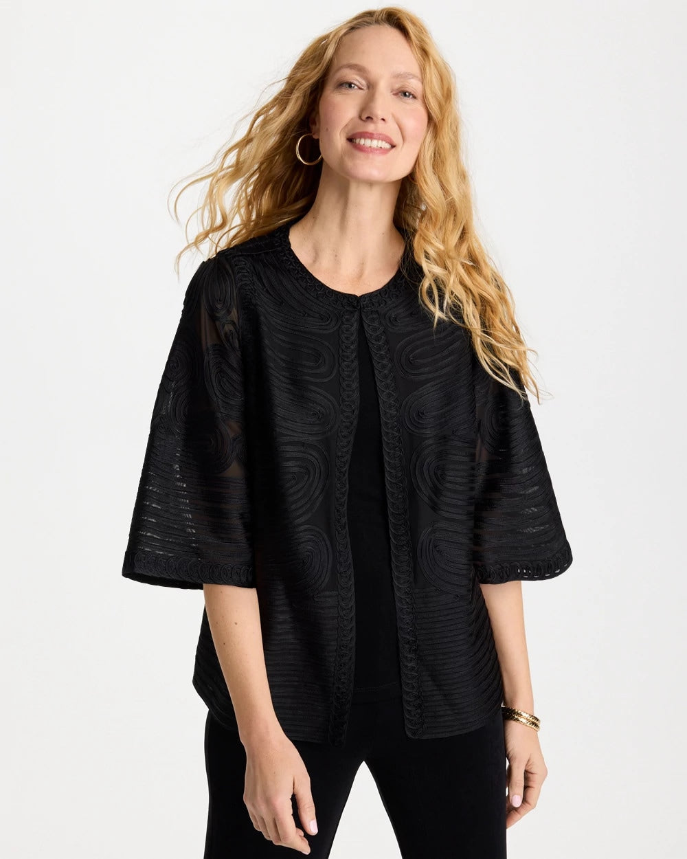 Travelers™ Collection Soutache Jacket Travelers Black - Chico's