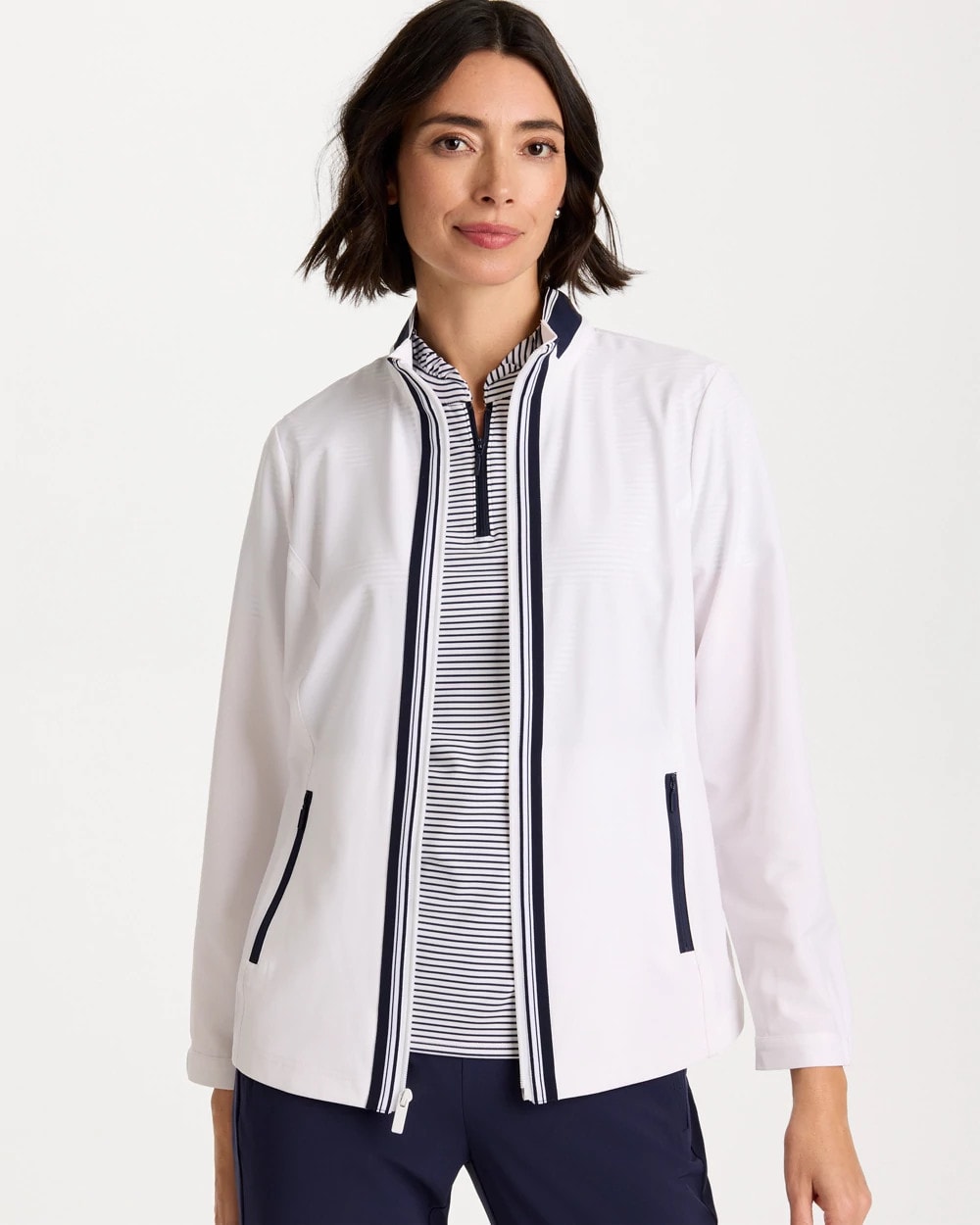 Zenergy® UPF Colorblock Jacket Alabaster - Chico's
