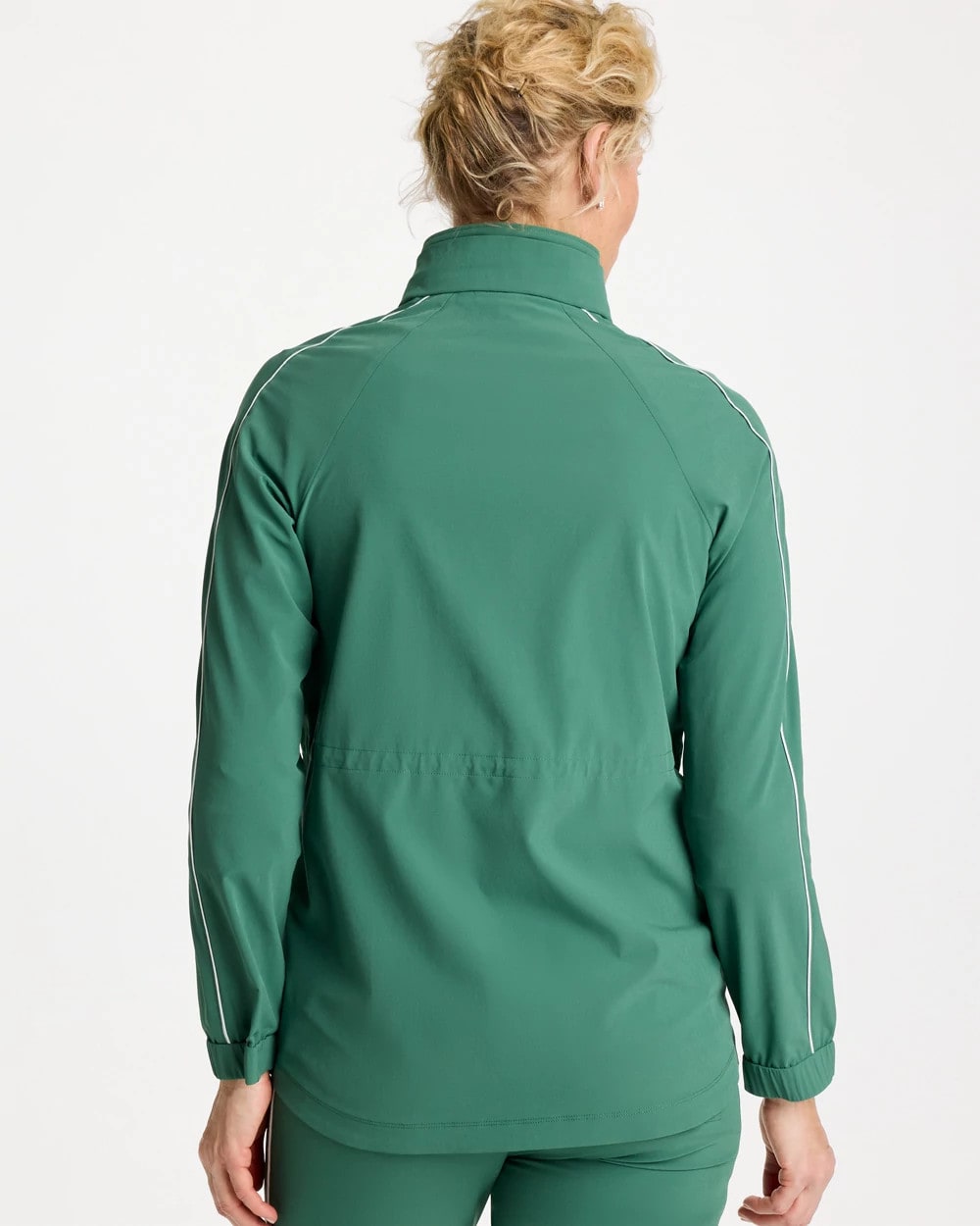 Zenergy® UPF Piping Anorak Jacket Water Lily Green - Chico's