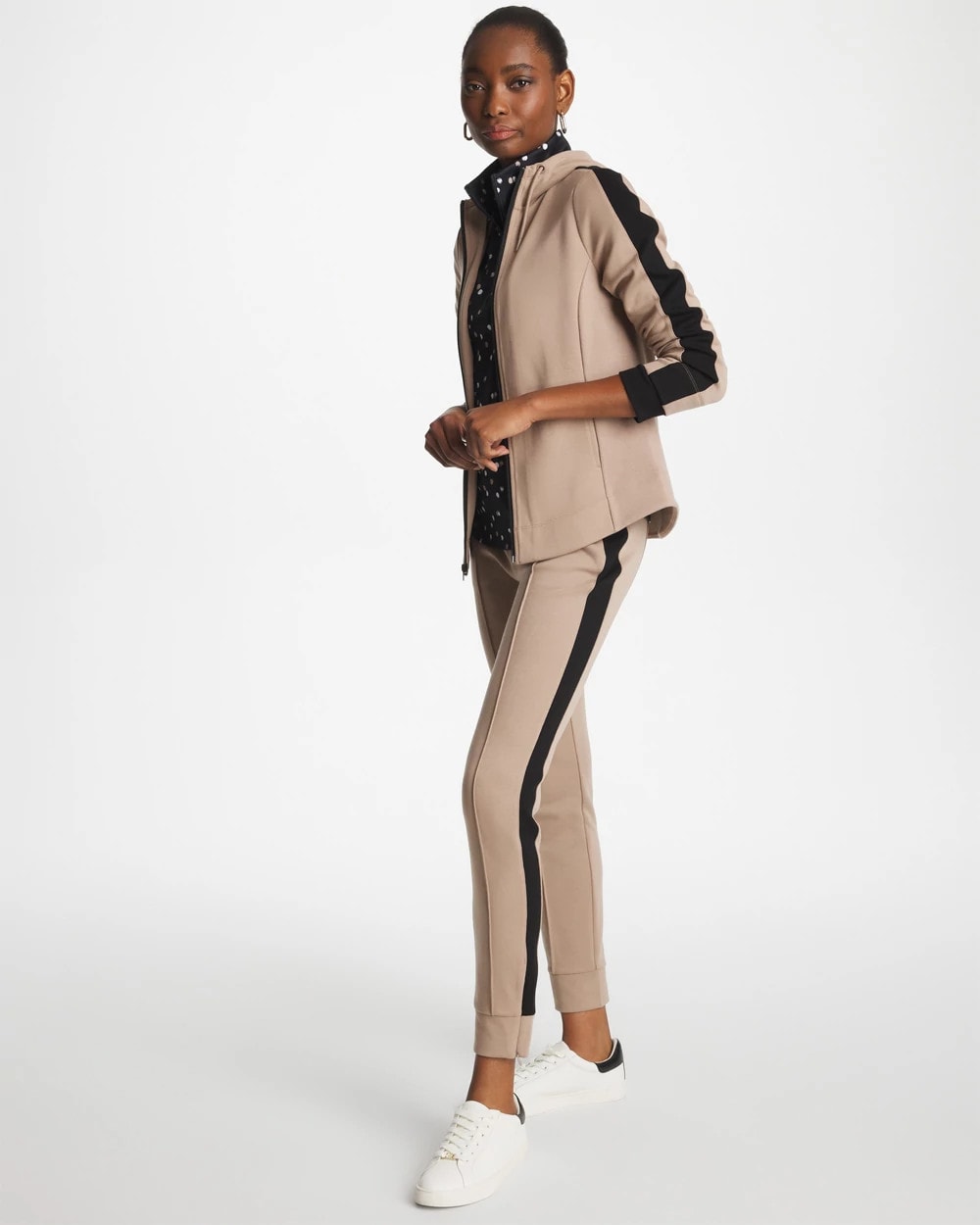Zenergy® Double-Knit Contrast Jacket Studio Taupe - Chico's