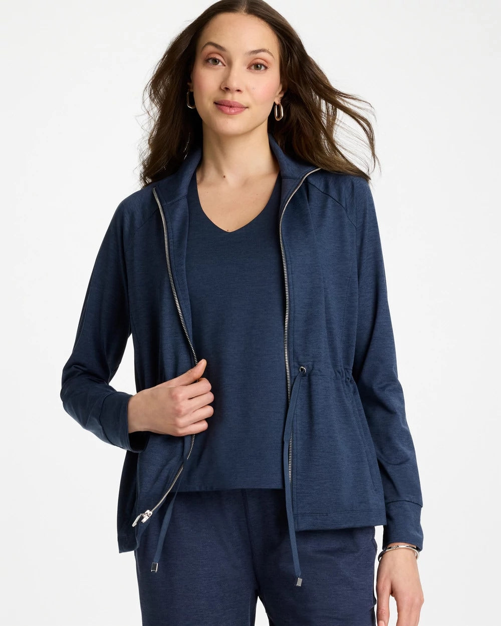 Zenergy® Cloud Mockneck Jacket Passport Blue - Chico's