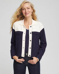 Colorblock Cardigan Jacket Passport Blue - Chico's