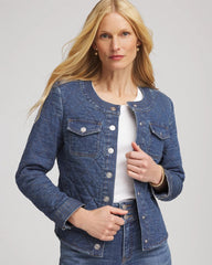 Quilted Denim Jacket Wilma Indigo - Chico's