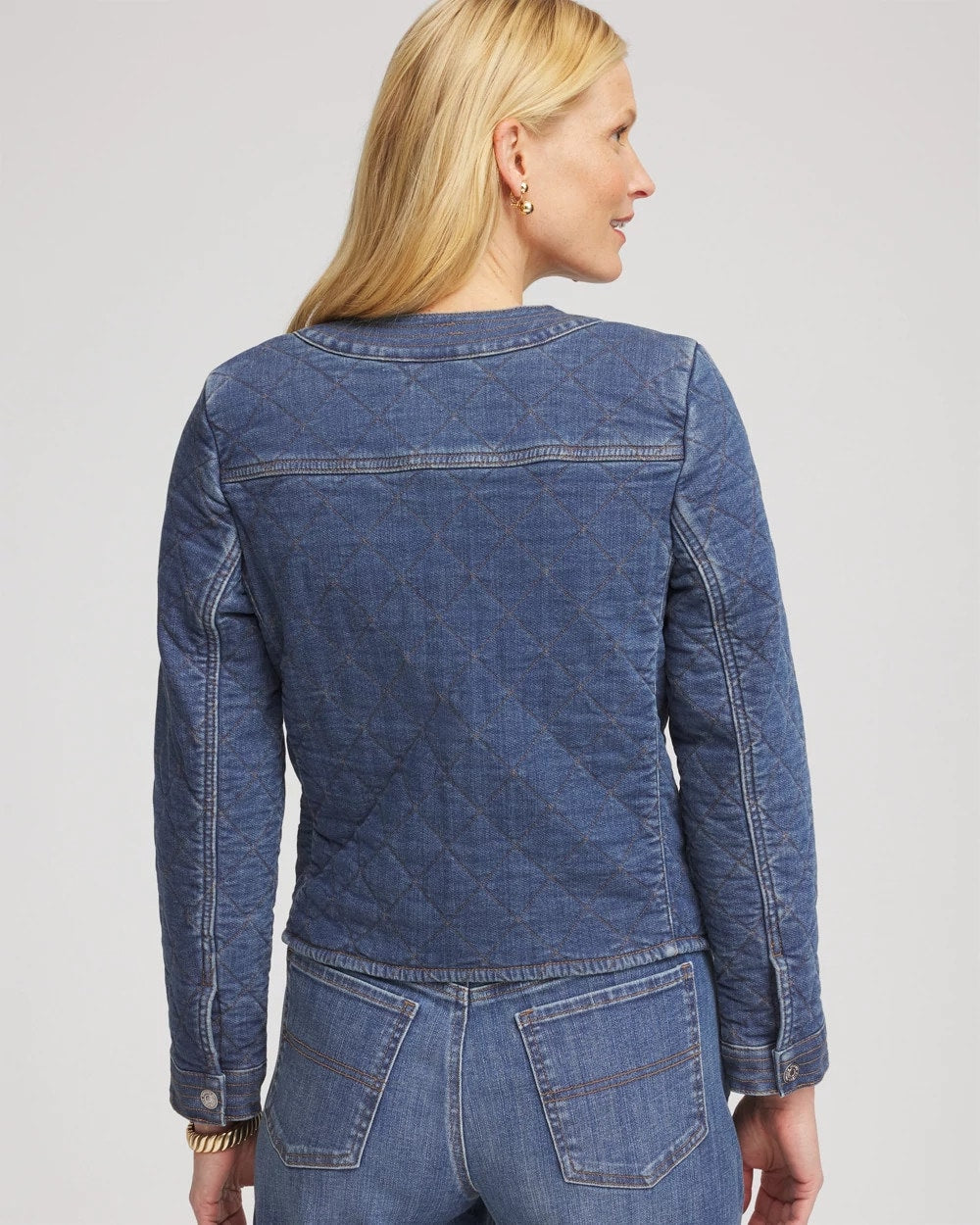 Quilted Denim Jacket Wilma Indigo - Chico's