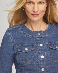 Quilted Denim Jacket Wilma Indigo - Chico's