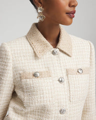 Tonal Neutral Tweed Jacket Neutral - Chico's