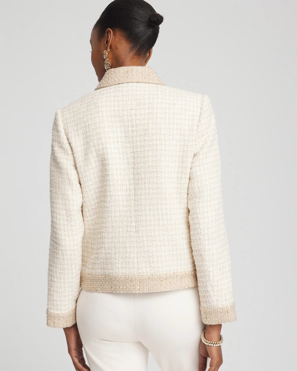 Tonal Neutral Tweed Jacket Neutral - Chico's