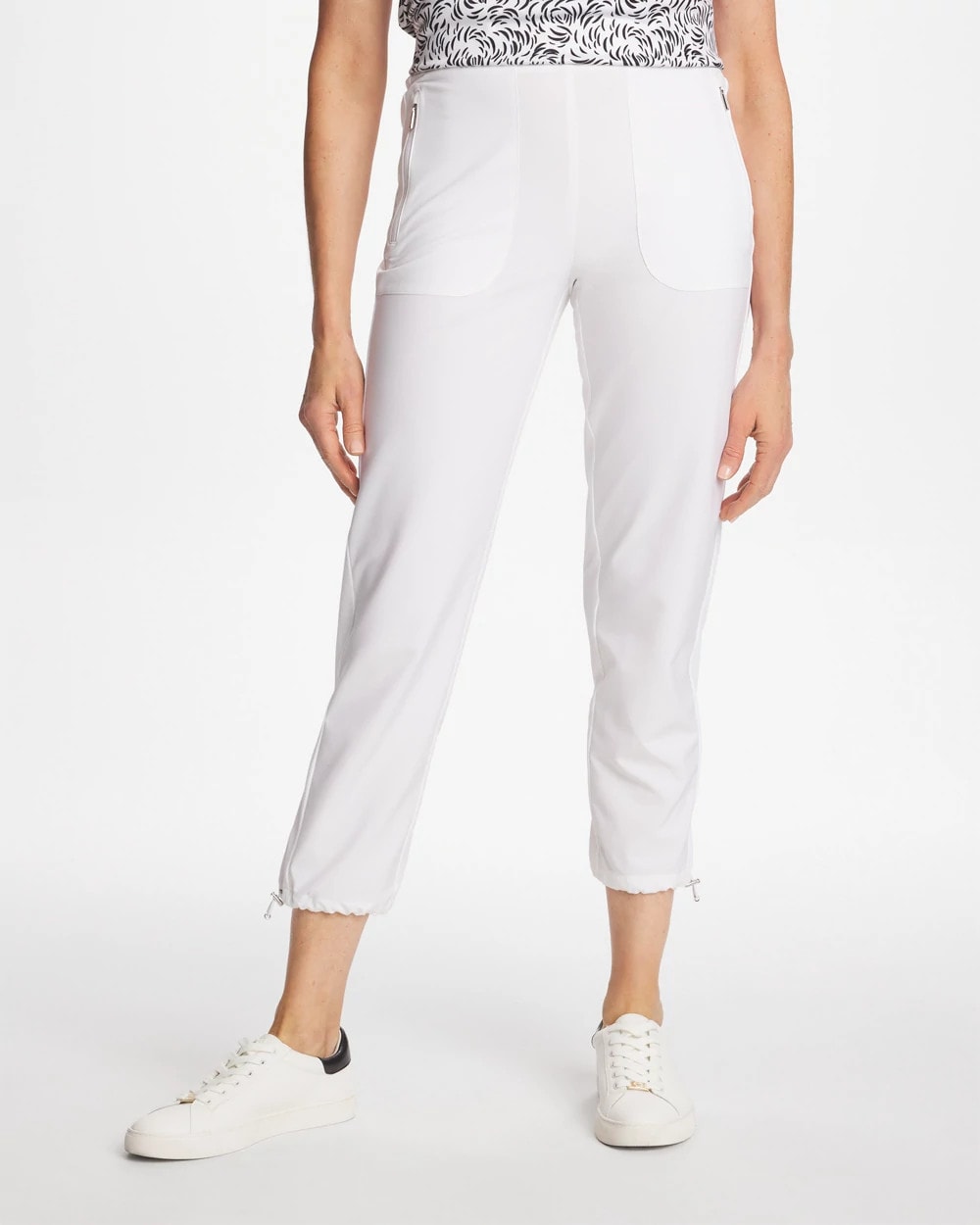 Zenergy® UPF Rib Mix Cropped Pants Alabaster - Chico's