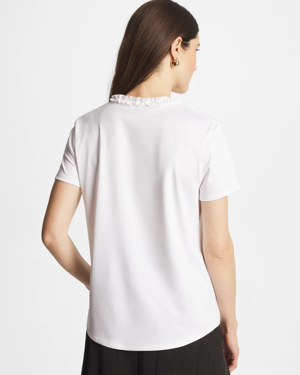 Zenergy® UPF Ruffle Polo Alabaster - Chico's
