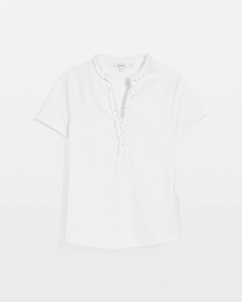 Zenergy® UPF Ruffle Polo Alabaster - Chico's