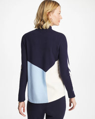 Zenergy® Luxe Colorblock Half-Zip Pullover Crystal Topaz - Chico's