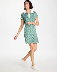 Zenergy® UPF Paint Contrast Dress Water Lily Green - Chico's