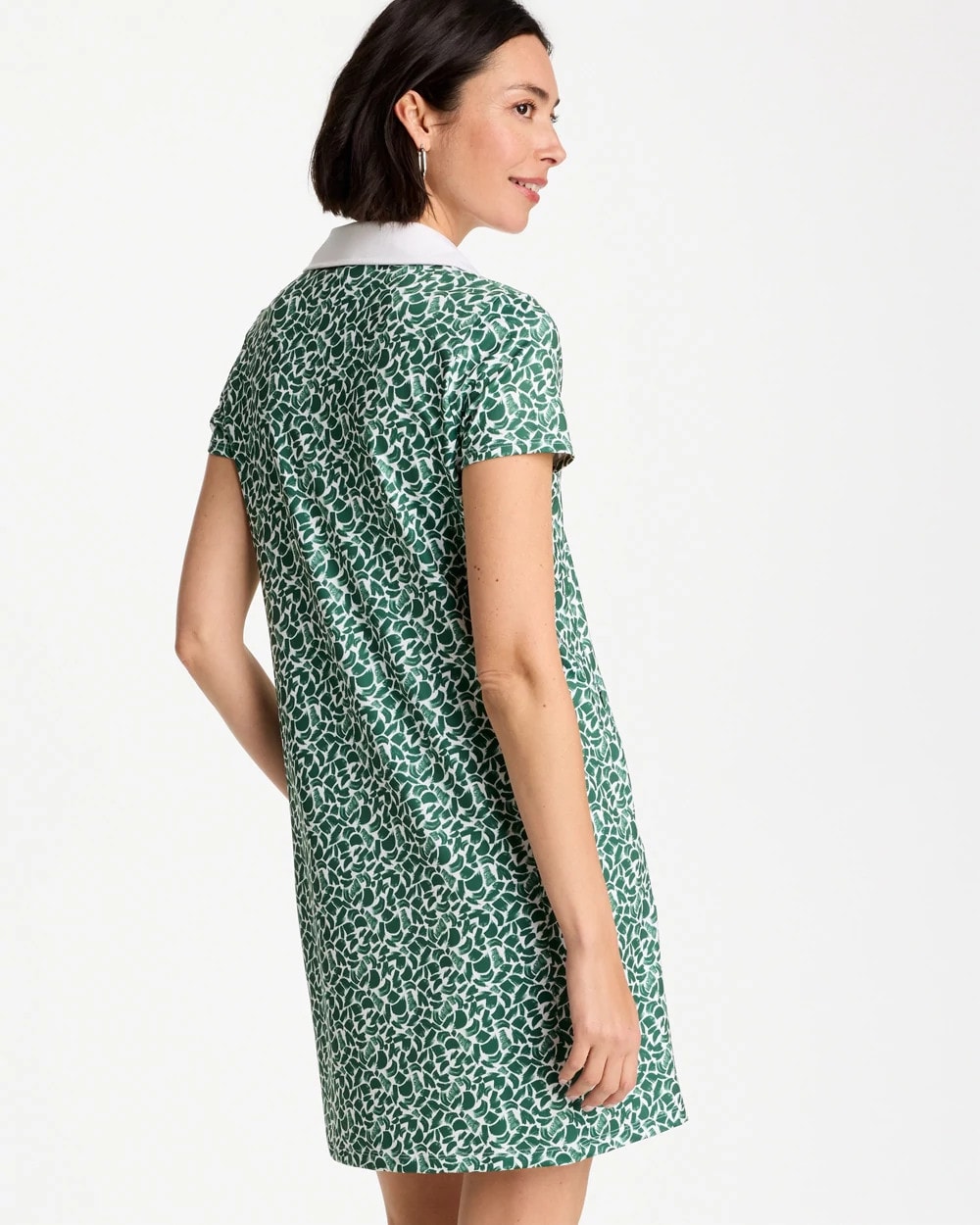 Zenergy® UPF Paint Contrast Dress Water Lily Green - Chico's