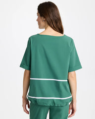Zenergy® UPF Contrast Bungee Top Water Lily Green - Chico's