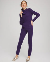 Zenergy® Luxe Envelope Neck Sweater Purple Elixir - Chico's