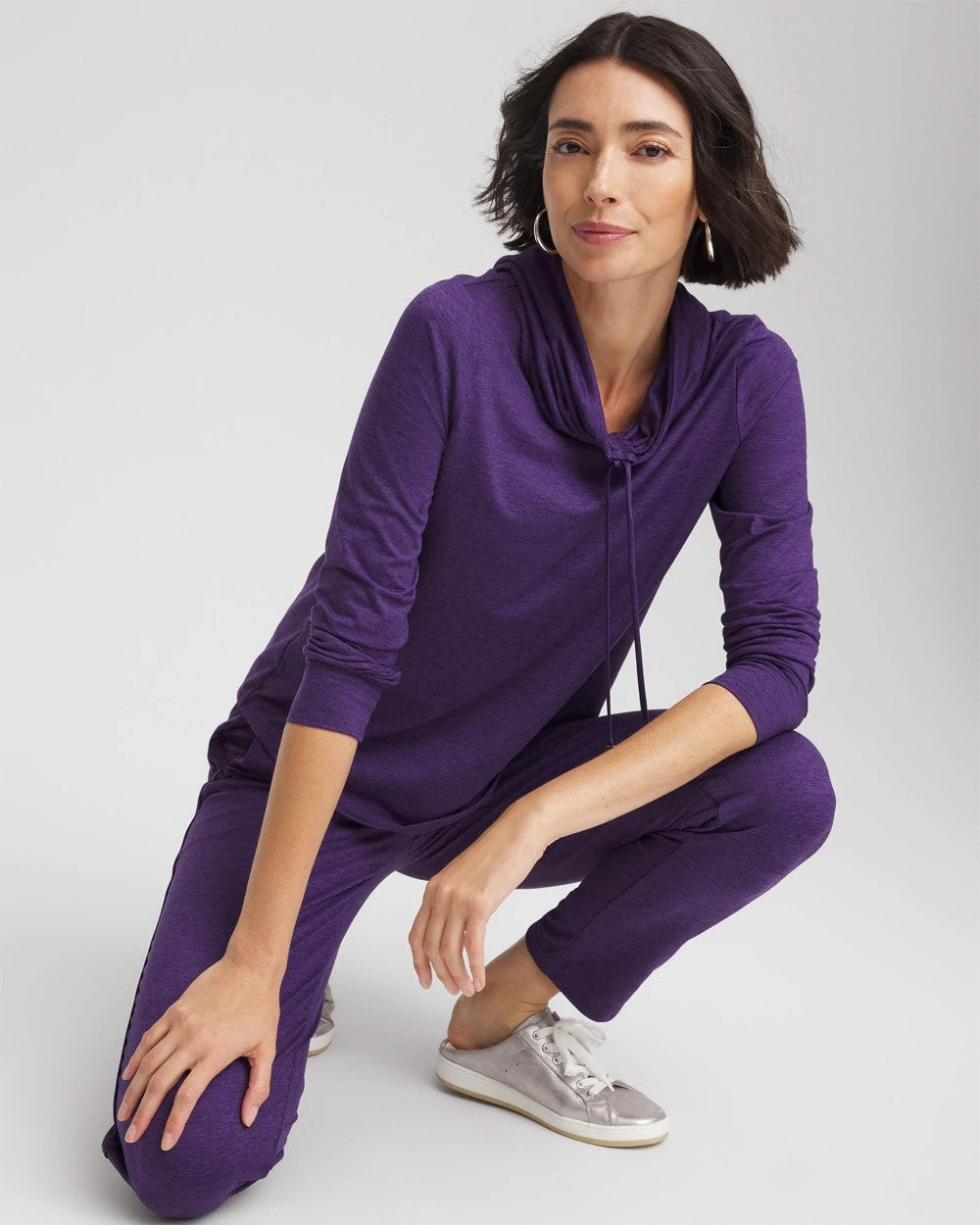 Zenergy® Cloud Cowlneck Top Purple Elixir - Chico's