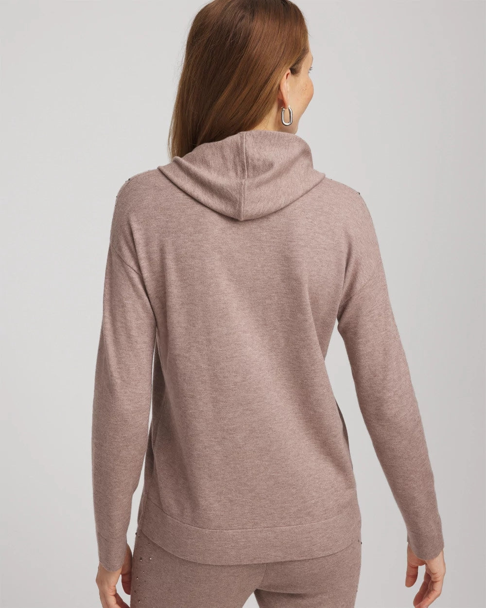 Zenergy® Luxe Rhinestone Sweater Taupe Heather - Chico's
