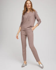 Zenergy® Luxe Rhinestone Ankle Pants Taupe Heather - Chico's
