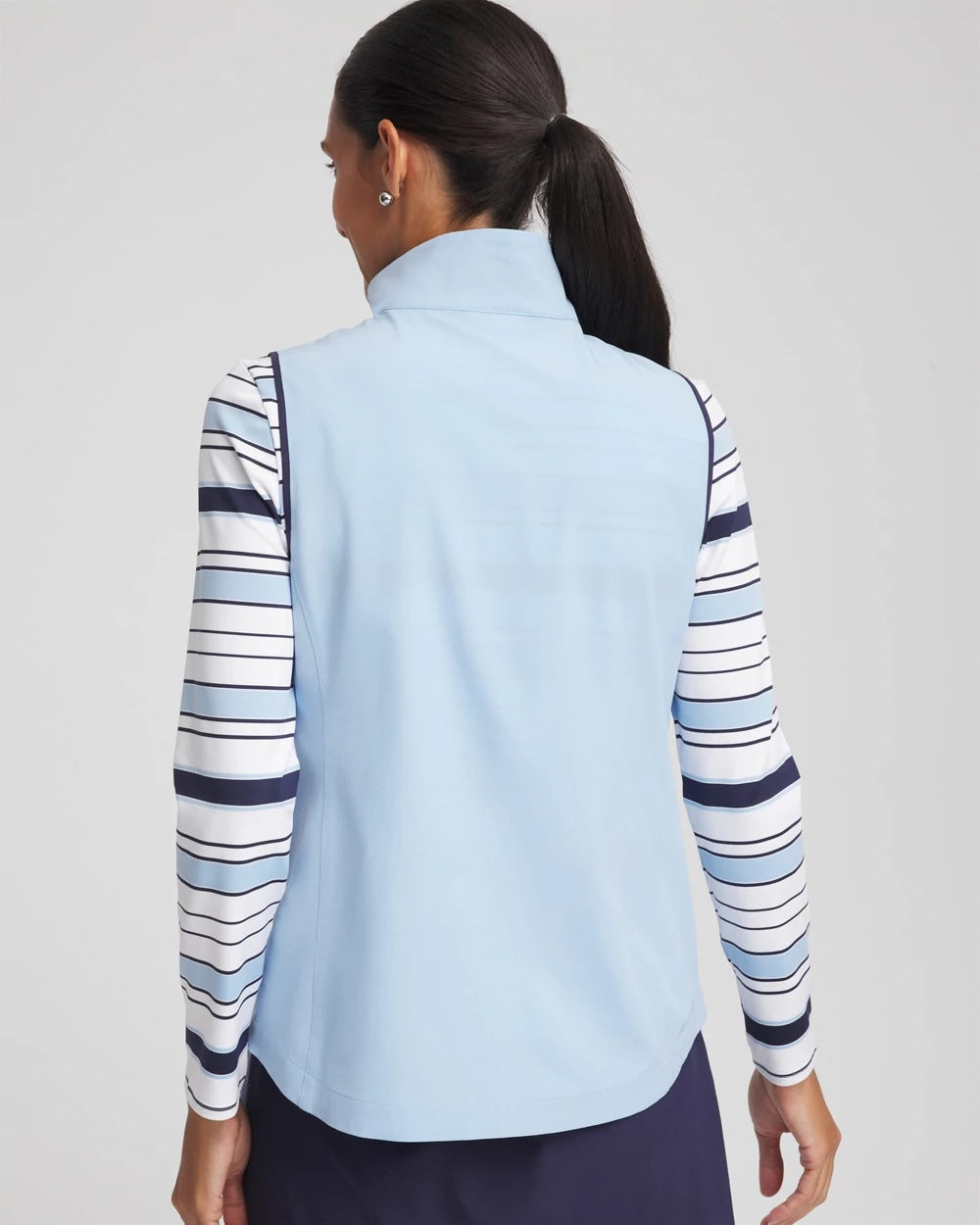 Zenergy® UPF Contrast Vest Crystal Topaz - Chico's