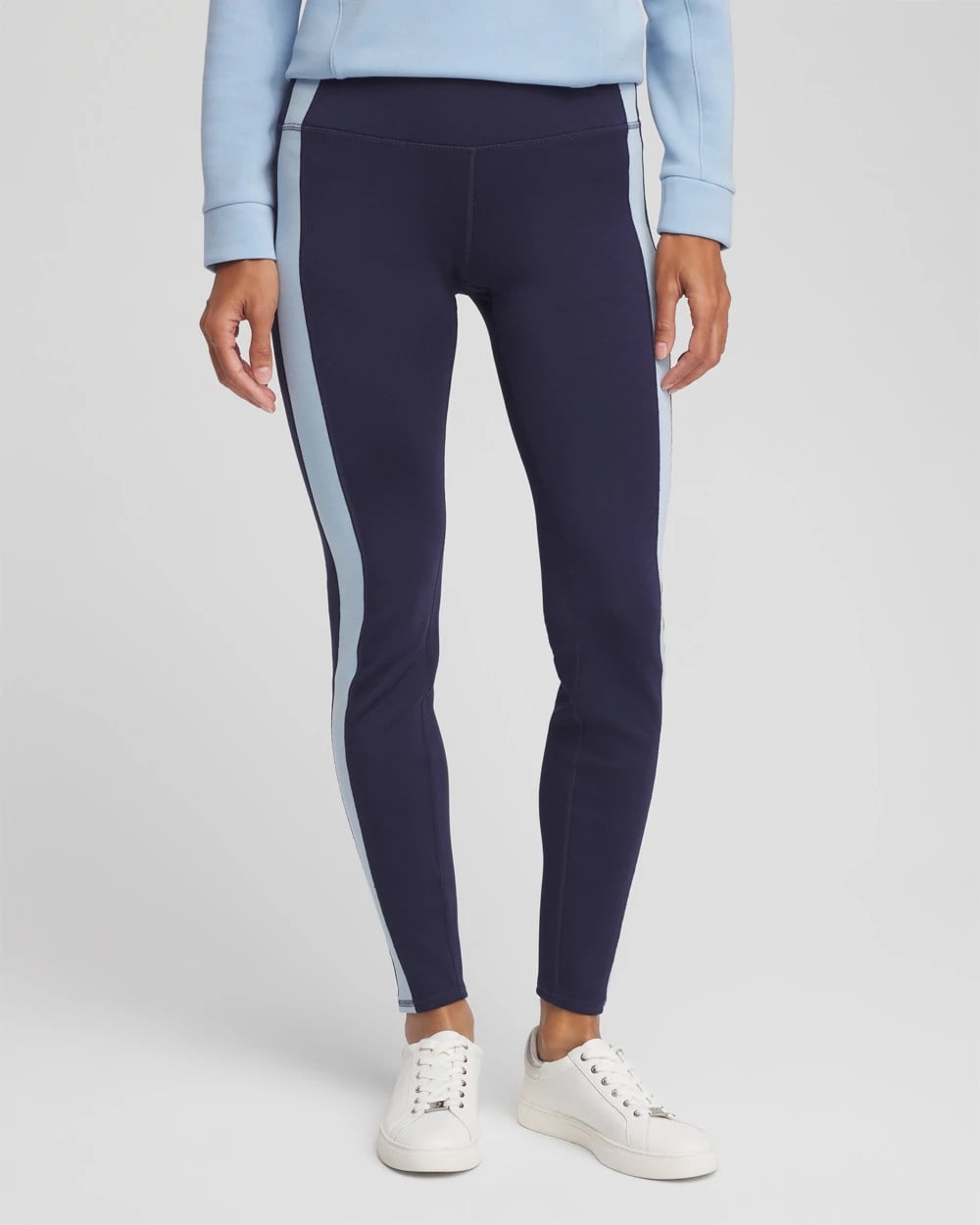Zenergy® Soft Topaz Contrast Leggings Passport Blue - Chico's