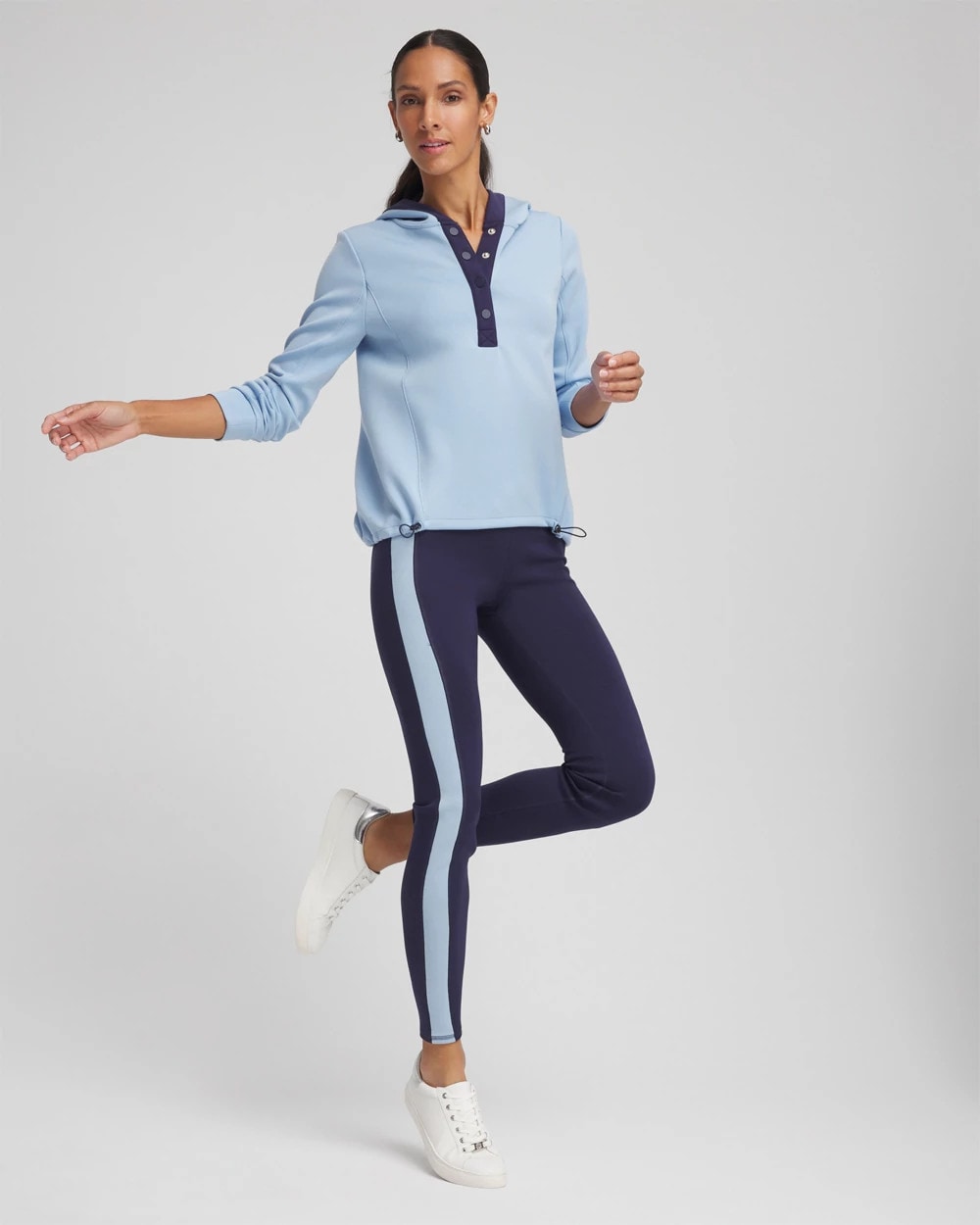 Zenergy® Soft Topaz Contrast Leggings Passport Blue - Chico's