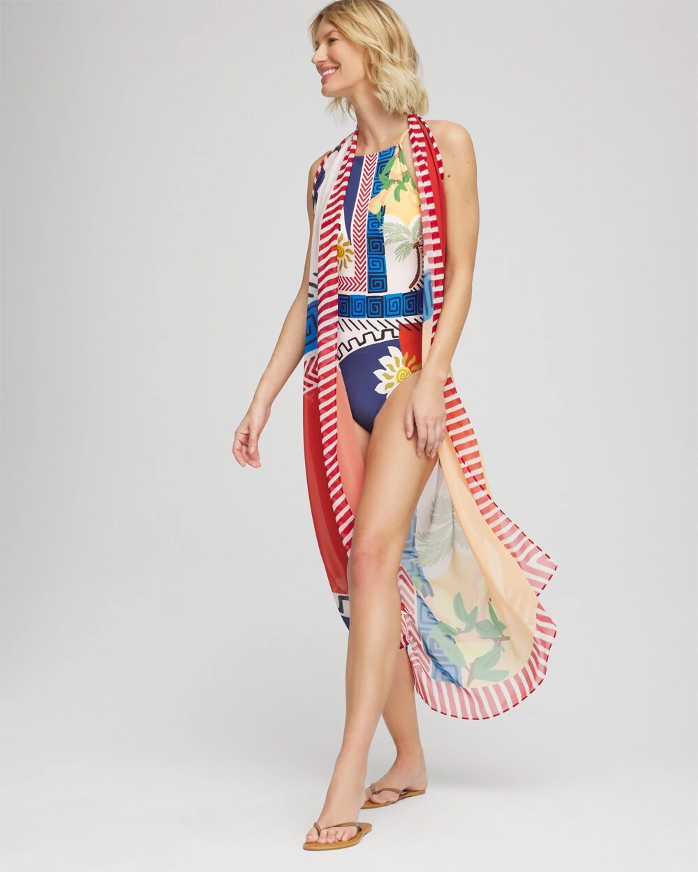 Gottex Positano Pareo Multi Print - Chico's