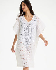 Woven Long Swim Cover-Up Alabaster - Chico's