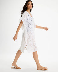 Woven Long Swim Cover-Up Alabaster - Chico's