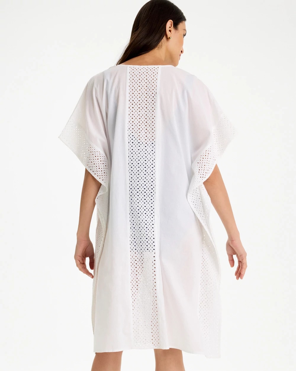 Woven Long Swim Cover-Up Alabaster - Chico's