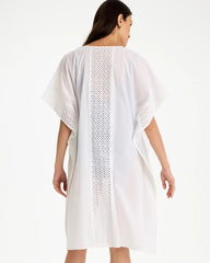 Woven Long Swim Cover-Up Alabaster - Chico's