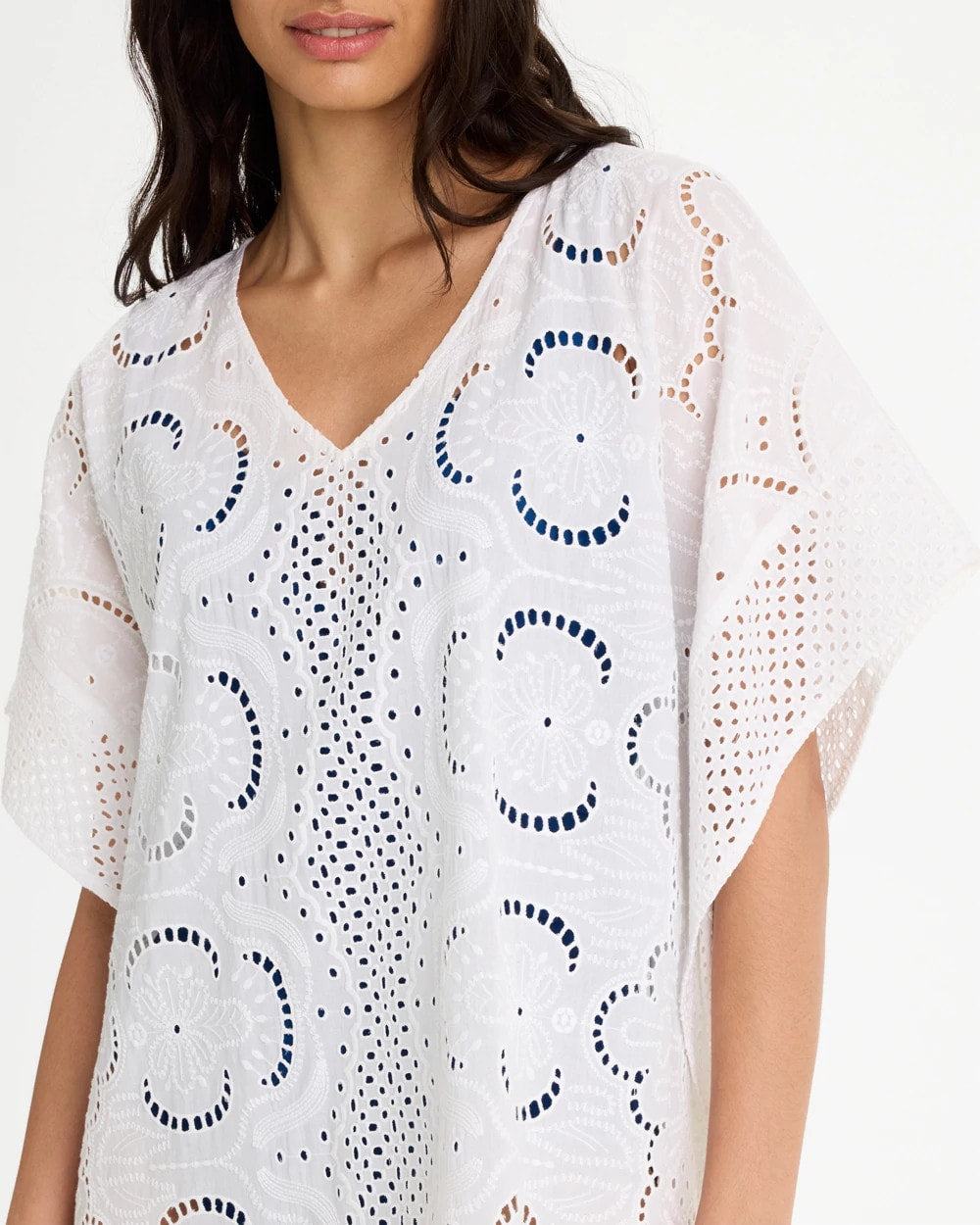 Woven Long Swim Cover-Up Alabaster - Chico's