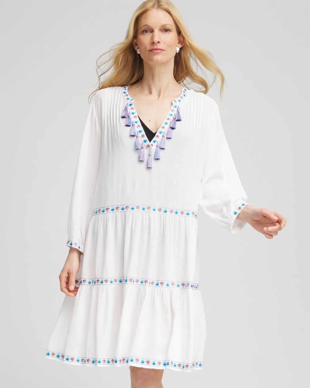 Chico's Beach Swimsuit Cover-Up Dress Alabaster - Chico's