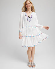 Chico's Beach Swimsuit Cover-Up Dress Alabaster - Chico's
