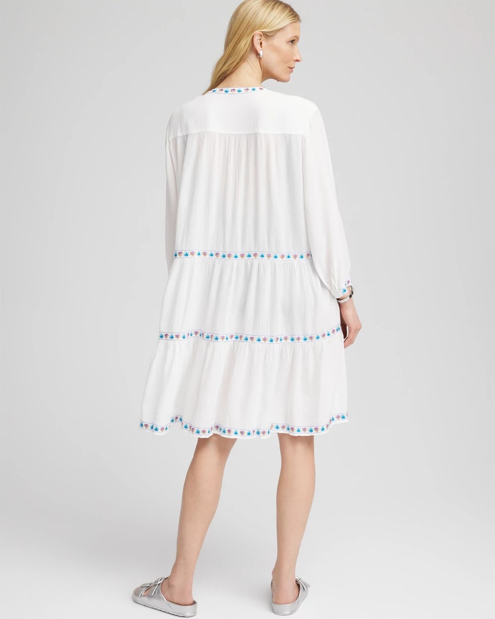 Chico's Beach Swimsuit Cover-Up Dress Alabaster - Chico's