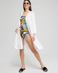 Button Front Swim Coverup Alabaster - Chico's