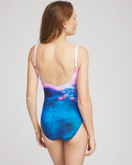 Gottex Under The Sea Square Neck One Piece Multi Print - Chico's