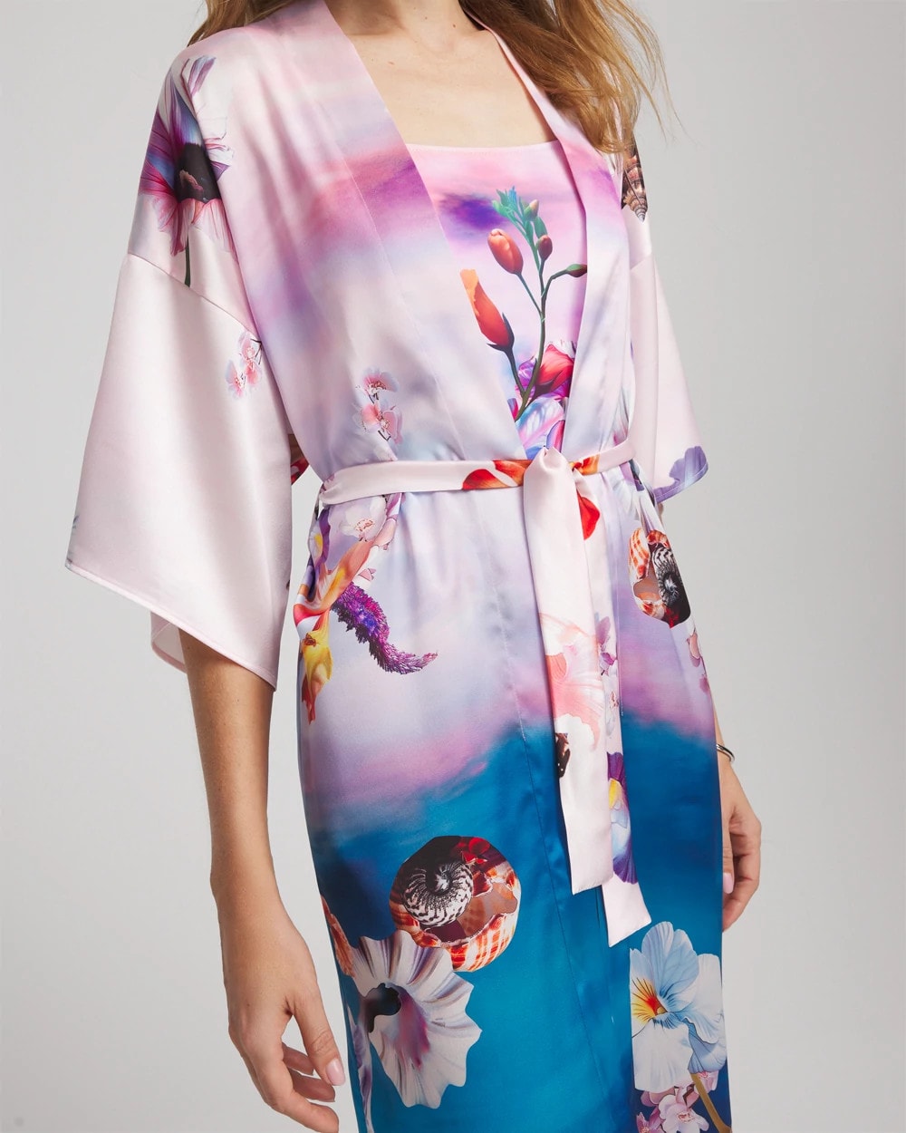 Gottex Under The Sea Kimono Multi Print - Chico's