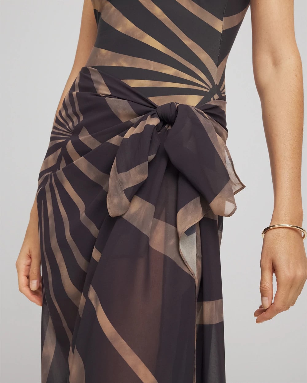 Gottex Desert Queen Pareo Black/Brown - Chico's