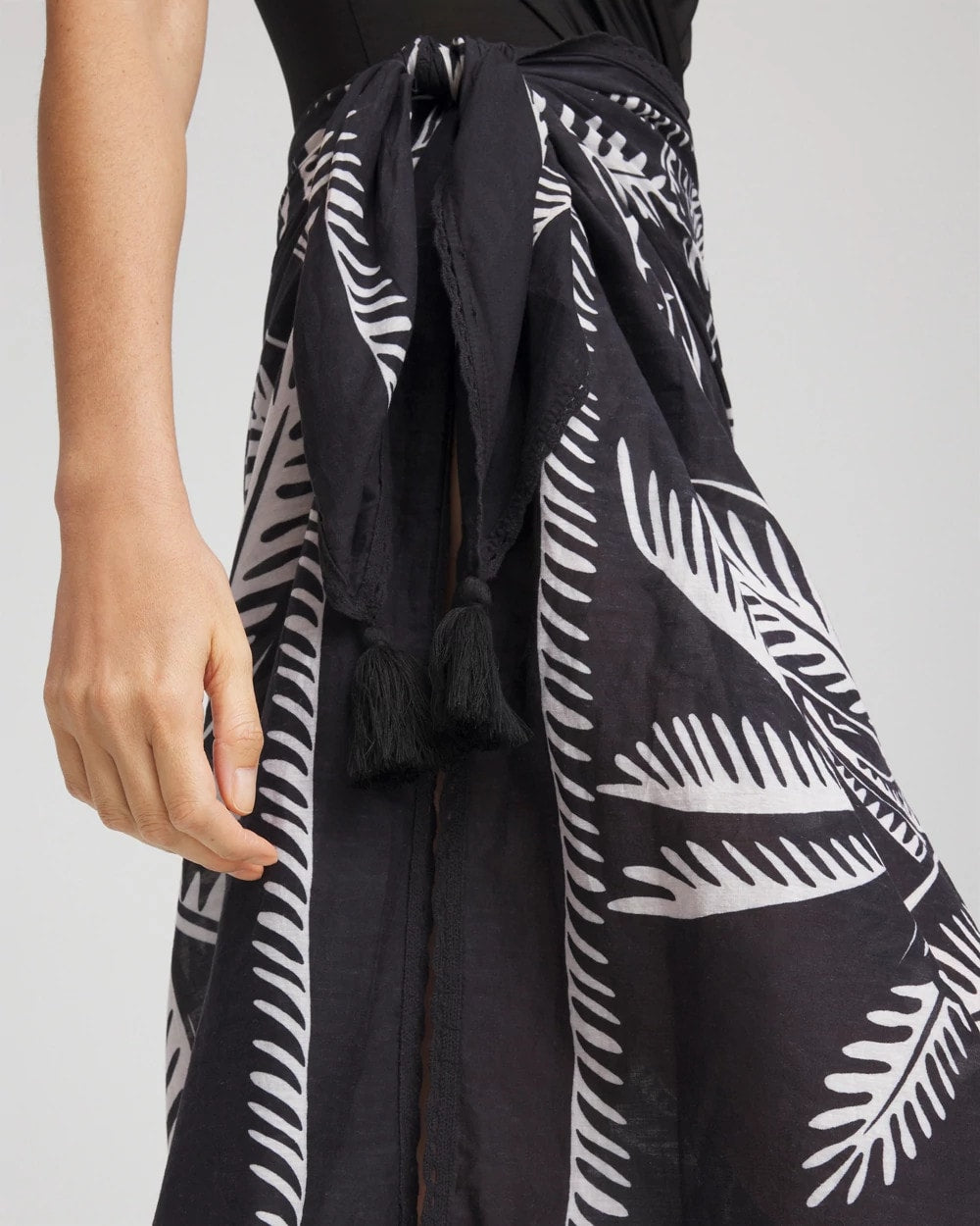Magicsuit® Hearts of Palm Pareo Black/Multi - Chico's