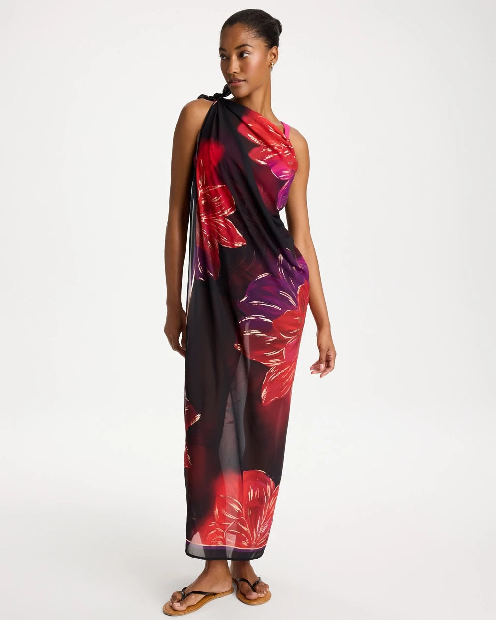 Miraclesuit® Petali Rosa Siren One Piece Black/Multi - Chico's